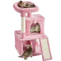 Pink best sale cat house